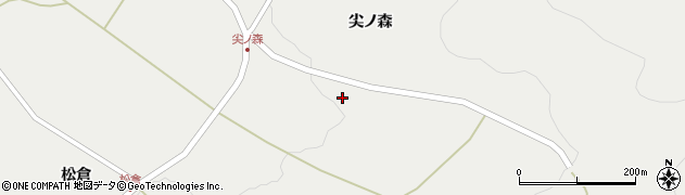 岩手県一関市千厩町小梨尖ノ森223周辺の地図