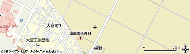 山形県酒田市大宮周辺の地図