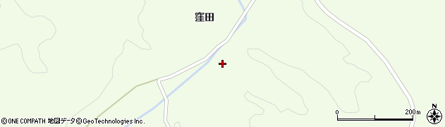 岩手県一関市萩荘東沢周辺の地図