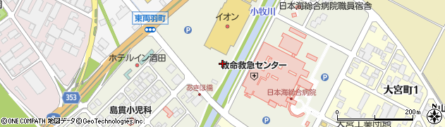 山形県酒田市あきほ町周辺の地図