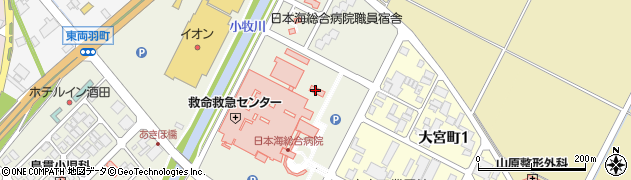 山形県酒田市あきほ町36周辺の地図