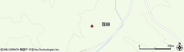 岩手県一関市萩荘窪田周辺の地図