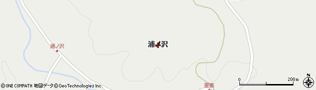 岩手県一関市千厩町小梨（浦ノ沢）周辺の地図