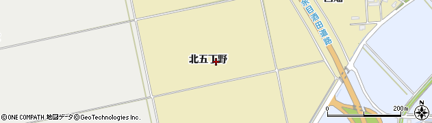 山形県酒田市小牧北五丁野周辺の地図