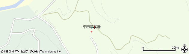 山形県酒田市中野俣赤田沢周辺の地図