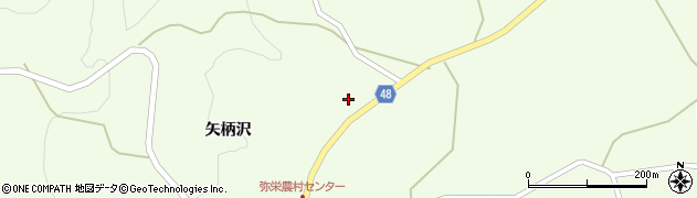 岩手県一関市弥栄矢柄沢58周辺の地図