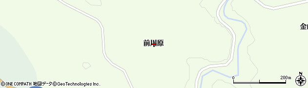 岩手県一関市藤沢町砂子田前川原周辺の地図