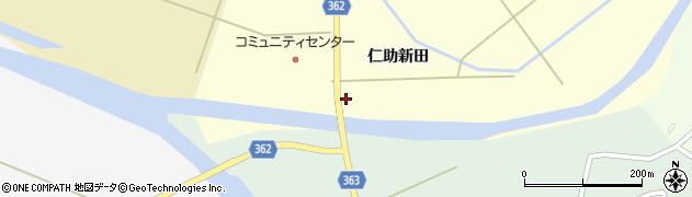 山形県酒田市北俣仁助新田11周辺の地図