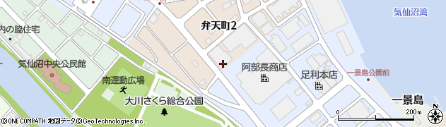 株式会社阿部長商店　超低温冷蔵庫周辺の地図