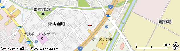 山形県酒田市東両羽町4周辺の地図