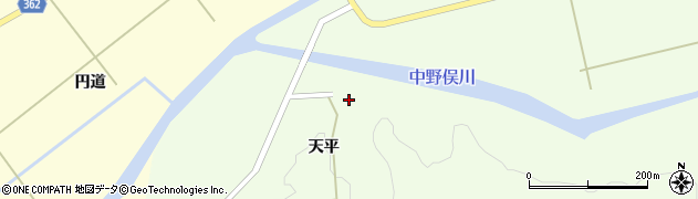 山形県酒田市中野俣天平3周辺の地図