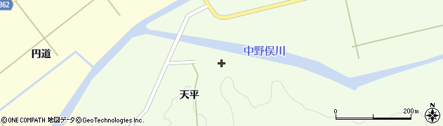 山形県酒田市中野俣天平1周辺の地図