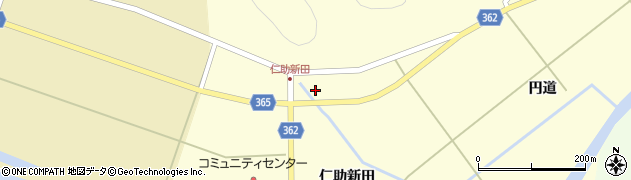 山形県酒田市北俣円道56周辺の地図