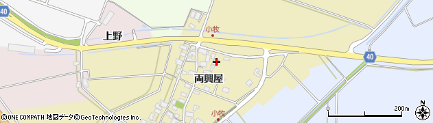山形県酒田市小牧両興屋32-1周辺の地図