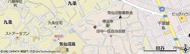 宮城県気仙沼市常楽周辺の地図
