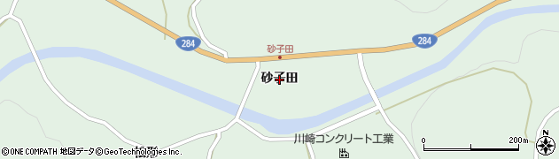 岩手県一関市川崎町薄衣砂子田周辺の地図