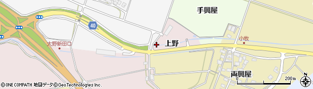 山形県酒田市大町（西上野）周辺の地図