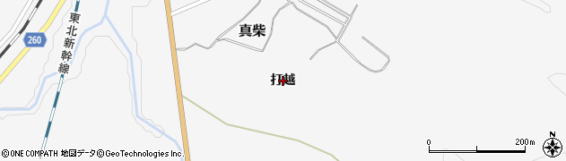 岩手県一関市真柴（打越）周辺の地図