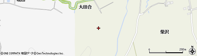 岩手県一関市滝沢（大田合）周辺の地図