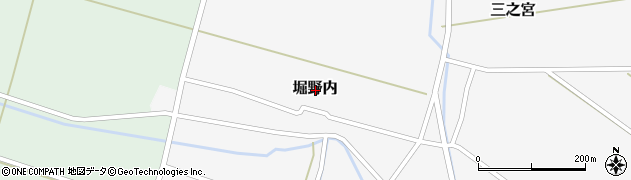 山形県酒田市堀野内周辺の地図