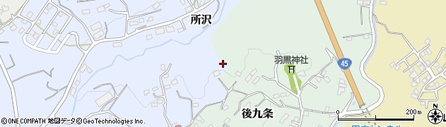 宮城県気仙沼市所沢123周辺の地図