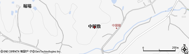 岩手県一関市真柴中屋敷周辺の地図