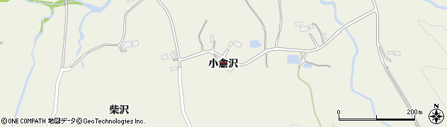 岩手県一関市滝沢小倉沢周辺の地図