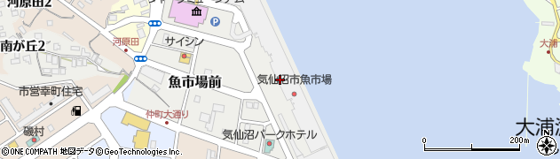 気仙沼市役所産業部　クッキングスタジオ事務室周辺の地図