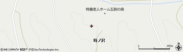 岩手県一関市千厩町小梨時ノ沢周辺の地図