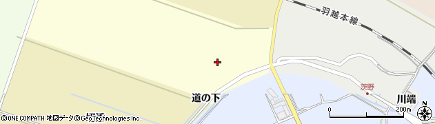 山形県酒田市小牧新田（道の下）周辺の地図