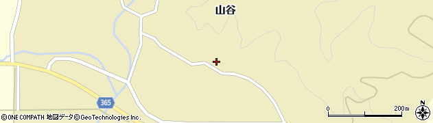 山形県酒田市山谷三ケ沢4周辺の地図