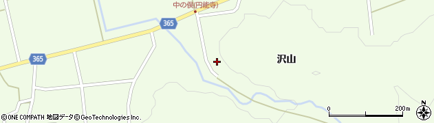 山形県酒田市中野俣沢山80周辺の地図