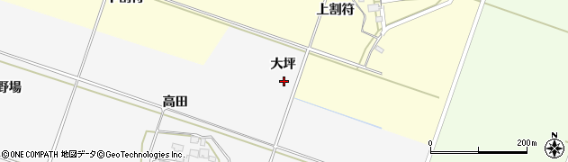 山形県酒田市大野新田大坪周辺の地図