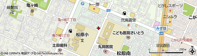 酒田松原郵便局周辺の地図