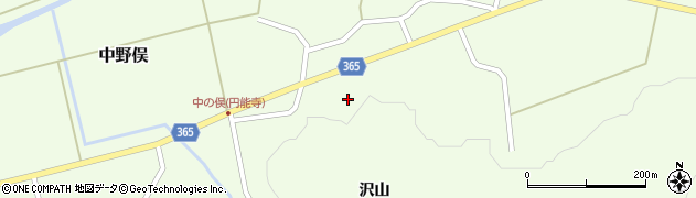 山形県酒田市中野俣岡道38周辺の地図