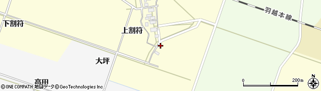 山形県酒田市勝保関上割符29周辺の地図