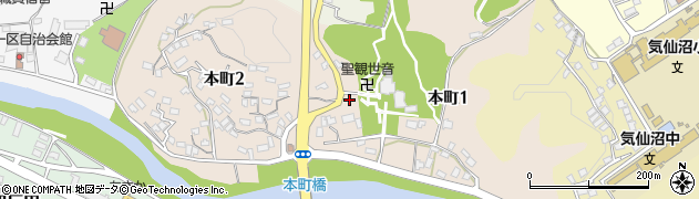 宮城県気仙沼市本町周辺の地図
