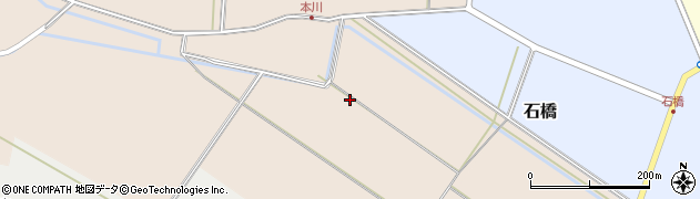 山形県酒田市本川堰中周辺の地図