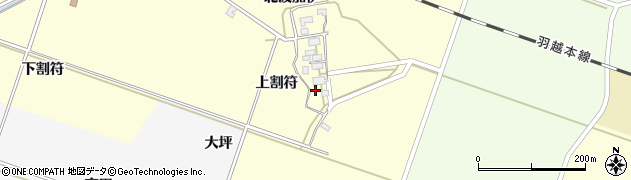 山形県酒田市勝保関上割符22周辺の地図