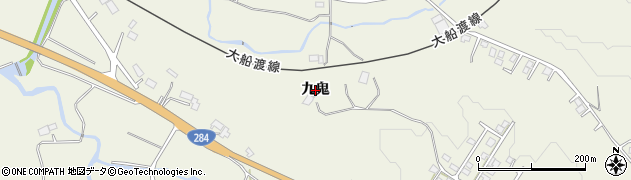 岩手県一関市滝沢（九鬼）周辺の地図