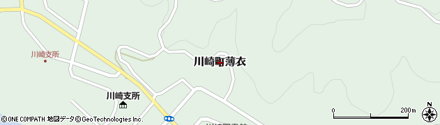 岩手県一関市川崎町薄衣周辺の地図