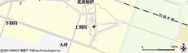山形県酒田市勝保関上割符22-2周辺の地図