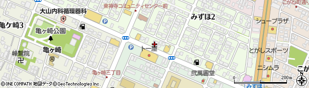 山形銀行若浜町支店周辺の地図