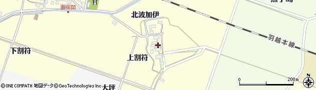 山形県酒田市勝保関上割符26周辺の地図