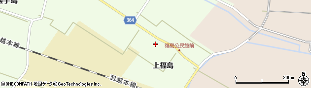 山形県酒田市熊手島（上福島）周辺の地図