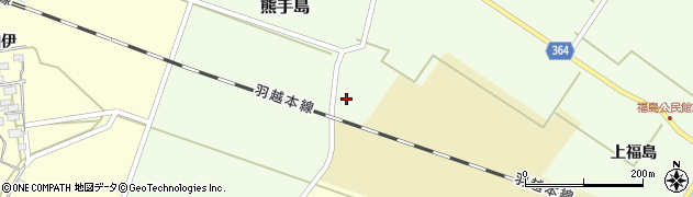 山形県酒田市熊手島手興屋54周辺の地図