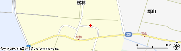 山形県酒田市桜林52周辺の地図