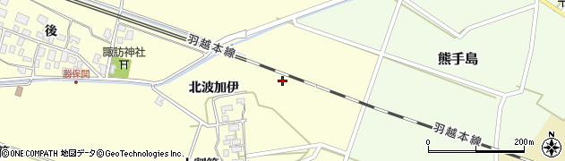 山形県酒田市勝保関（北波加伊）周辺の地図