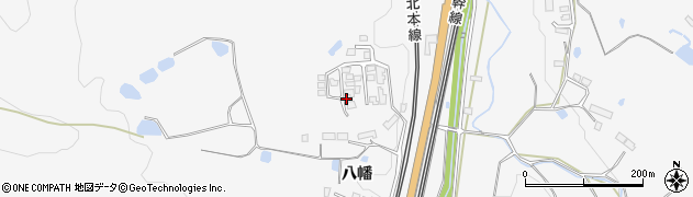 岩手県一関市真柴（八幡）周辺の地図
