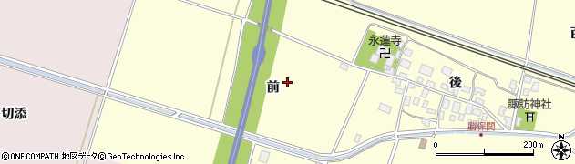 山形県酒田市勝保関周辺の地図